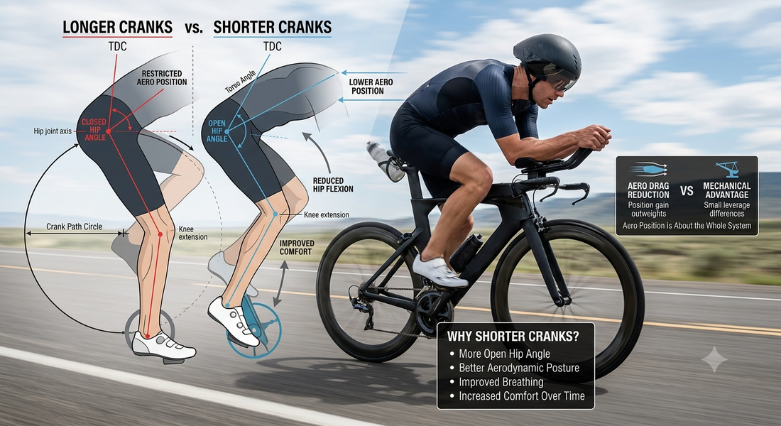 aero position and crank length: the key to unlocking cycling performance