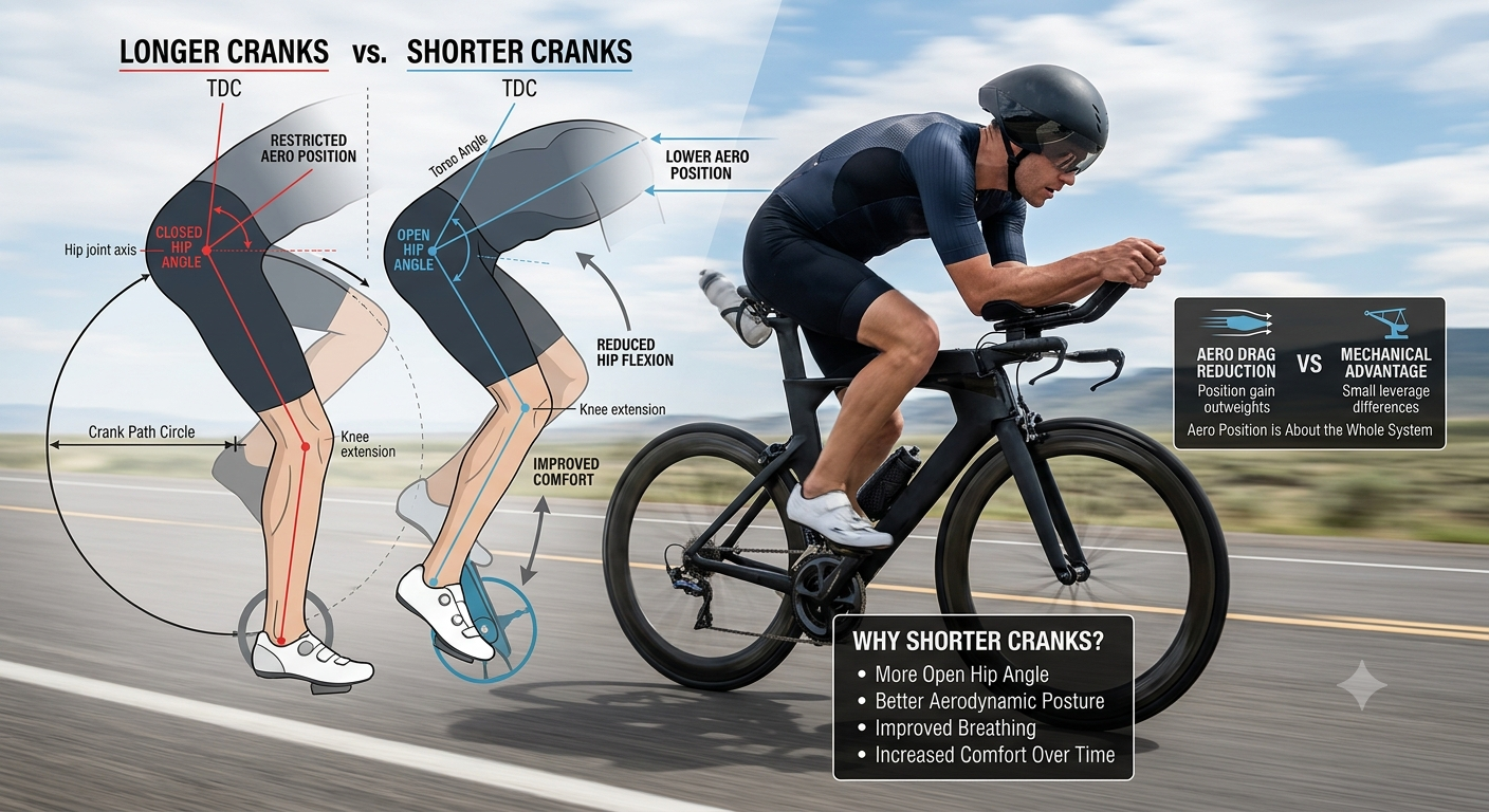 aero position and crank length: the key to unlocking cycling performance